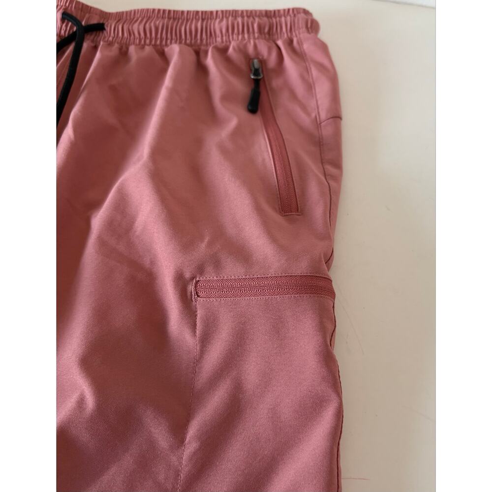 Santiny athletic shorts zip pockets women's medium euc cargo - Picture 4 of 10